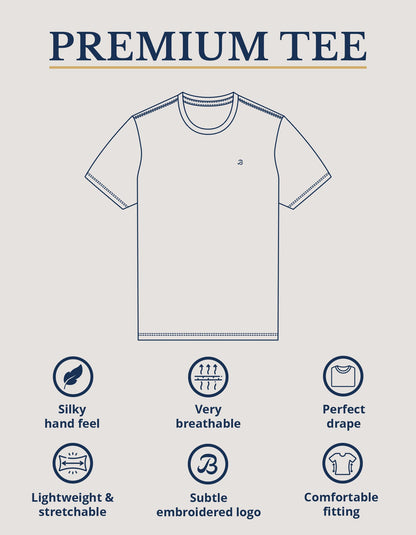 Premium Cotton T-Shirt - Navy