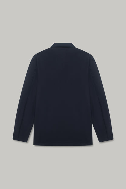 Chiltern Shacket Sleeve Lining - Birbo Twill Navy