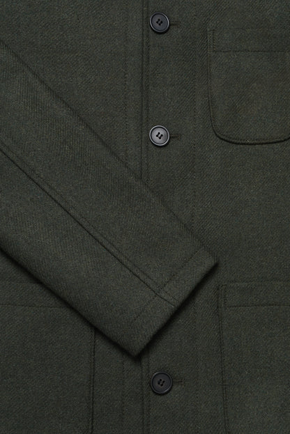 Chiltern Shacket Sleeve Lining - Birbo Twill Olive