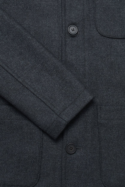 Chiltern Shacket Sleeve Lining - Birbo Twill Grey