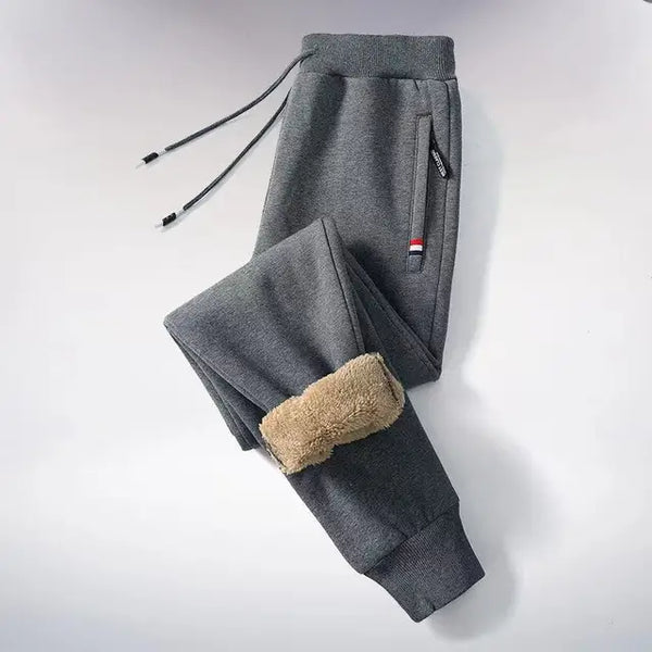 Pantalon décontracté chaud en laine d'agneau