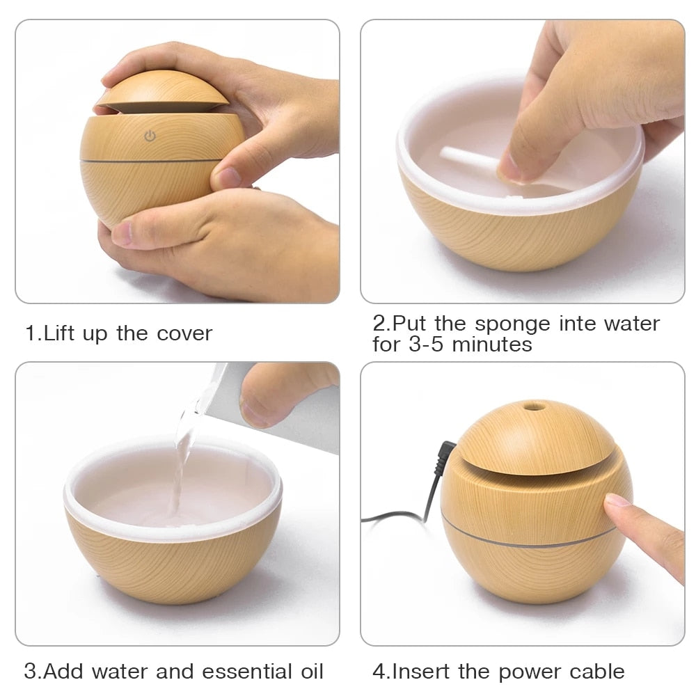 Mini USB Aroma Diffuser & Humidifier