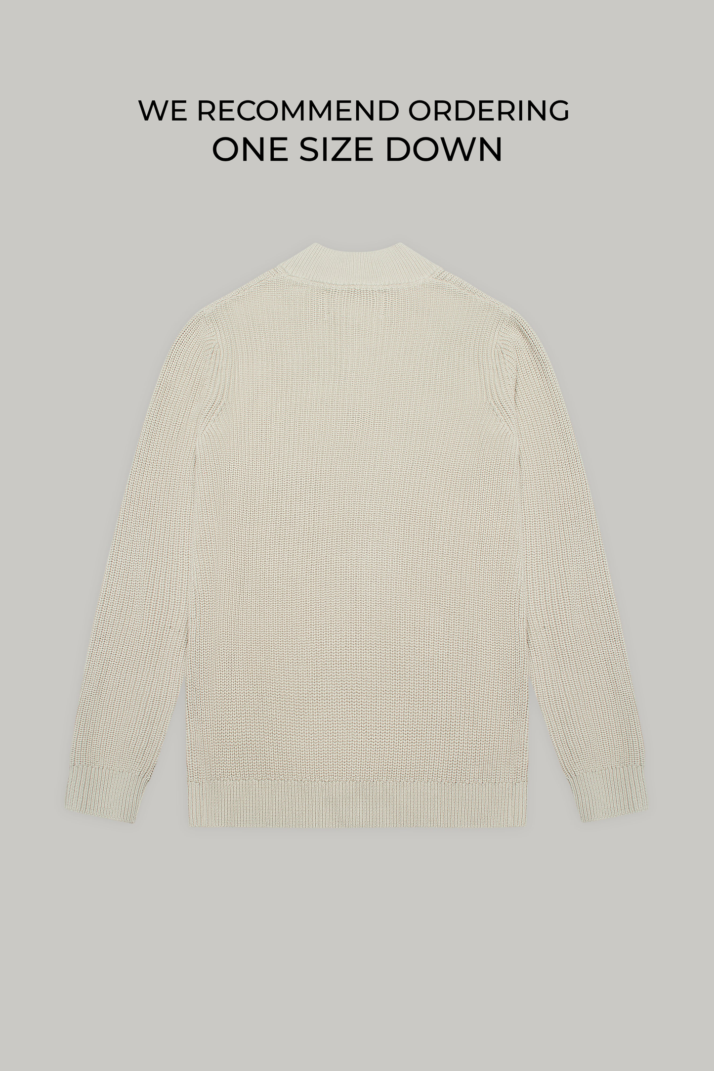 J Hailey Quarter Zip Knit -  Putty