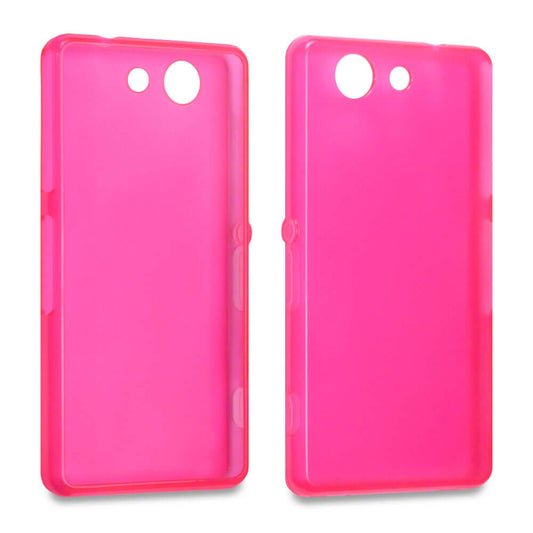 Coque en gel TPU rose vif Qubits - Pour Sony Xperia Z3 Compact
