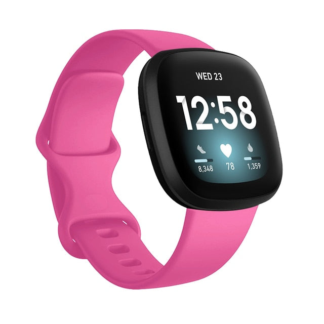 Fitbit Versa 3 Silicone Watch Strap