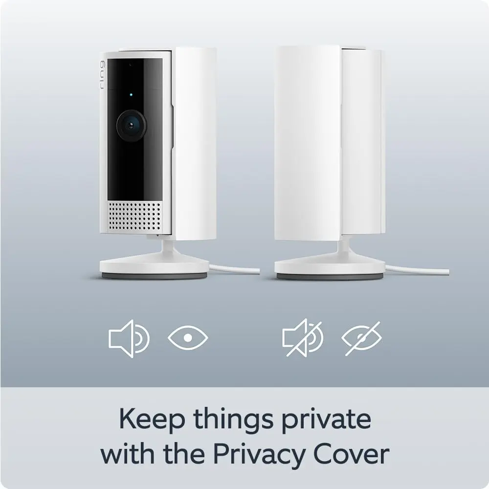 RING IP SECURITY CAMERA INDOOR 1080P SMART WHITE