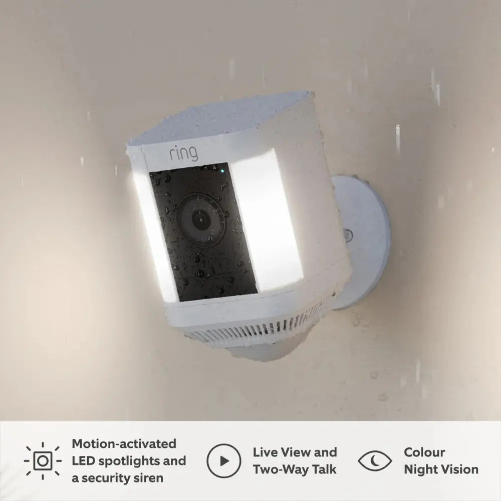 RING SPOTLIGHT CAM PLUS PLUG-IN OUTDOOR SECURITY