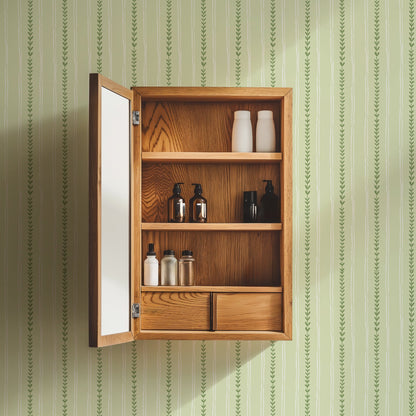 RIVIERA STRIPE PISTACHIO WALLPAPER