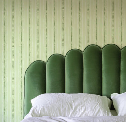 RIVIERA STRIPE PISTACHIO WALLPAPER