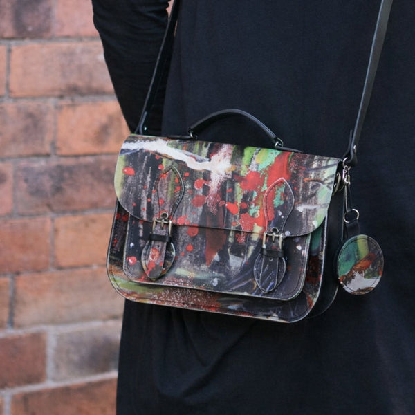 Sac cartable midi en cuir - Édition Artiste Rachel Gadsden