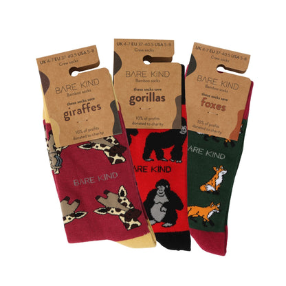 Lot de 3 paires de chaussettes en bambou Red Lover