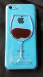 Coque Transparente Rigide Rouge Vin - Pour iPhone 5c