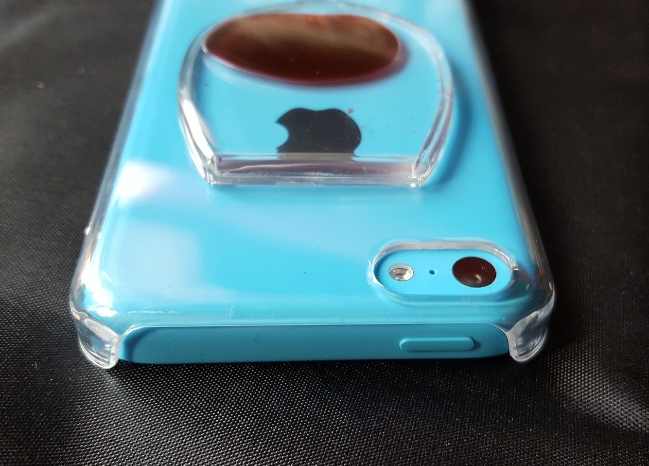 Coque Transparente Rigide Rouge Vin - Pour iPhone 5c