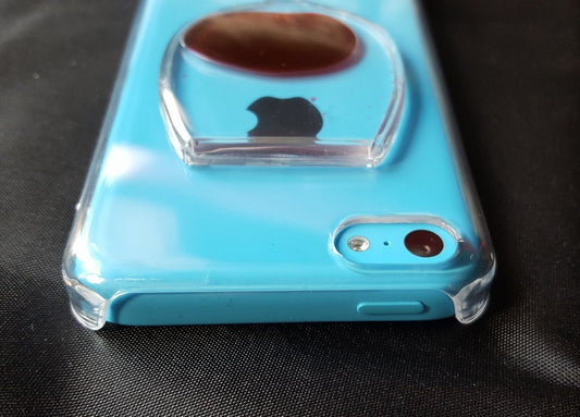 Coque Transparente Rigide Rouge Vin - Pour iPhone 5c