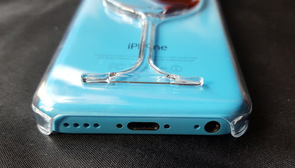 Coque Transparente Rigide Rouge Vin - Pour iPhone 5c