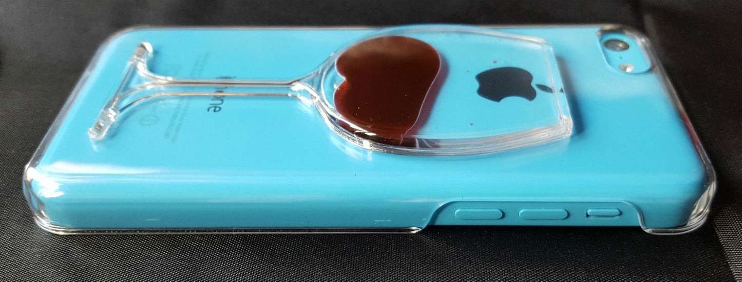 Coque Transparente Rigide Rouge Vin - Pour iPhone 5c
