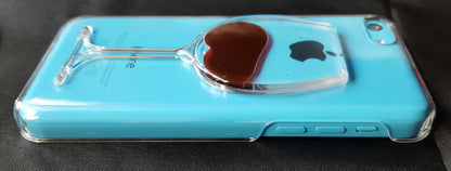 Coque Transparente Rigide Rouge Vin - Pour iPhone 5c