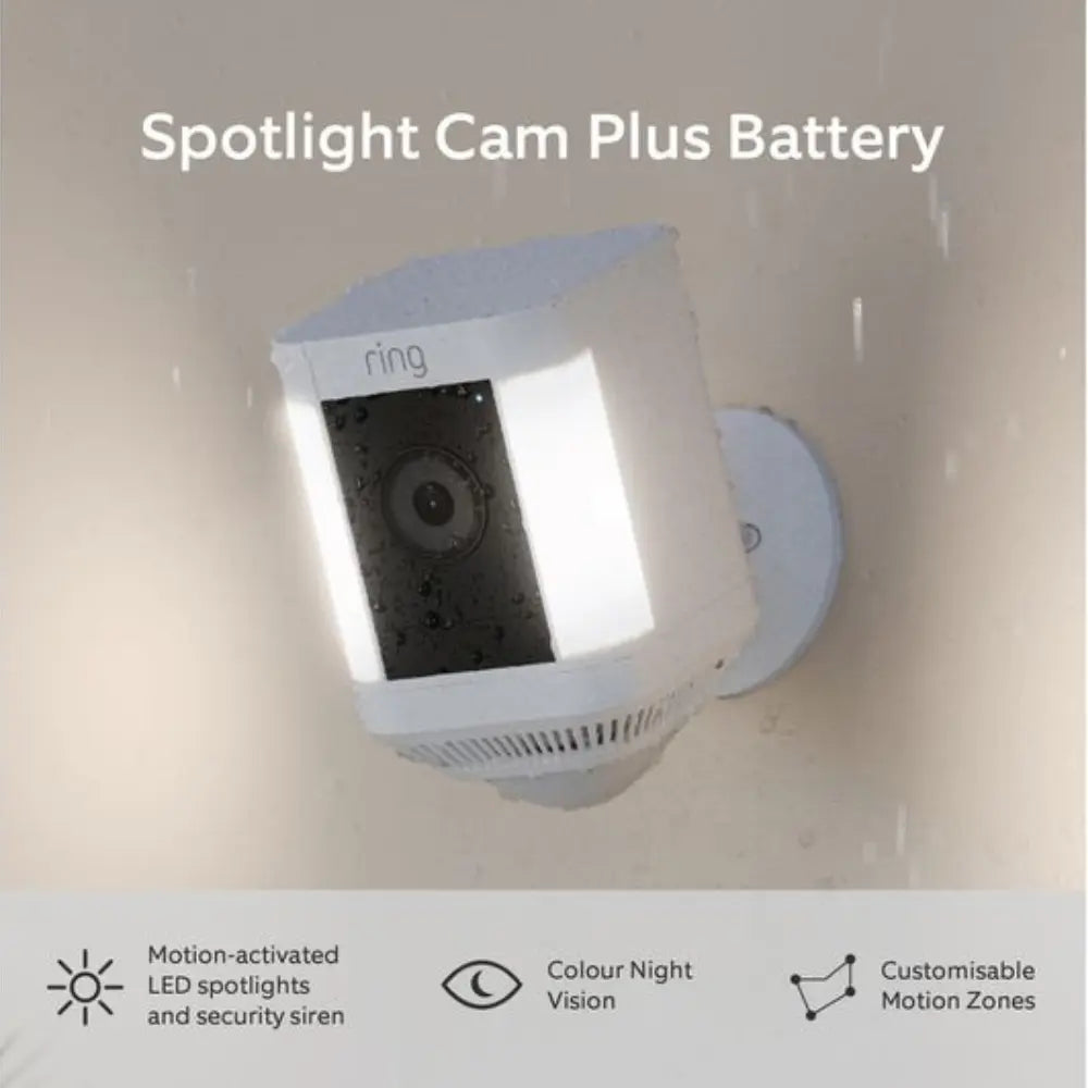 Ring Spotlight Cam Plus Battery Full HD 1080p WiFi Security Camera