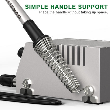 BAKU BK-938 Powerful Mini Anti-static Soldering Station Welder Machine, EU Plug (Silver)