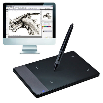 HUION 420 Tablette numérique portable intelligente 4.0 x 2.23 pouces 4000LPI avec stylet pour signature