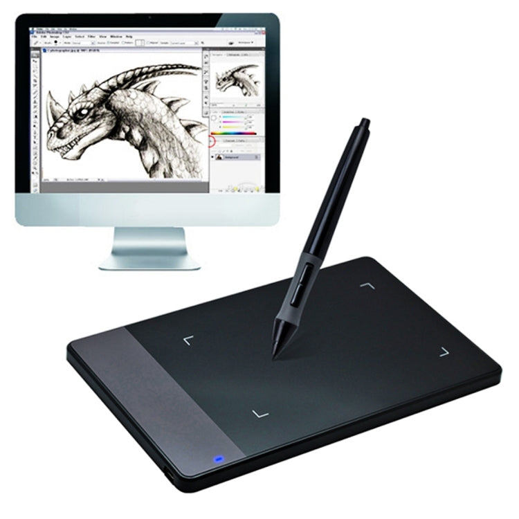 HUION 420 Tablette numérique portable intelligente 4.0 x 2.23 pouces 4000LPI avec stylet pour signature