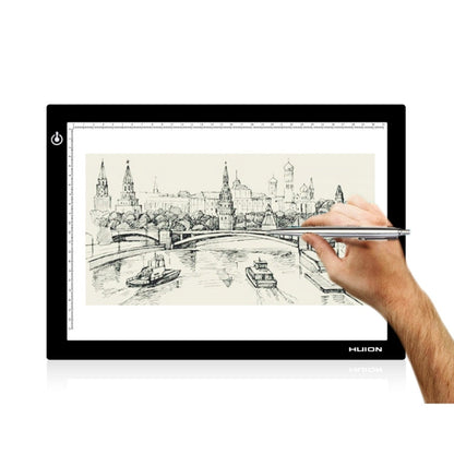 Table lumineuse USB portable Huion L4S de 17,7 pouces, ultra-mince, luminosité réglable, pour art, artisanat, tatouage, dessin