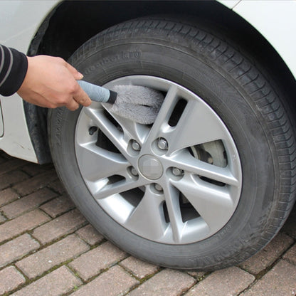 KANEED Car Wheel Tire Rim Scrub Brush Hub Clean Wash Brush Car Truck Motorcycle Bike Washing Cleaning Tool