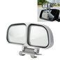 Left Side Rear View Blind Spot Mirror Universal adjustable Wide Angle Auxiliary Mirror(Silver)
