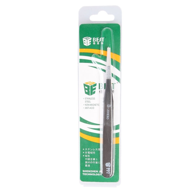 BEST BST-200ESD Pince à épiler antistatique en acier inoxydable 202