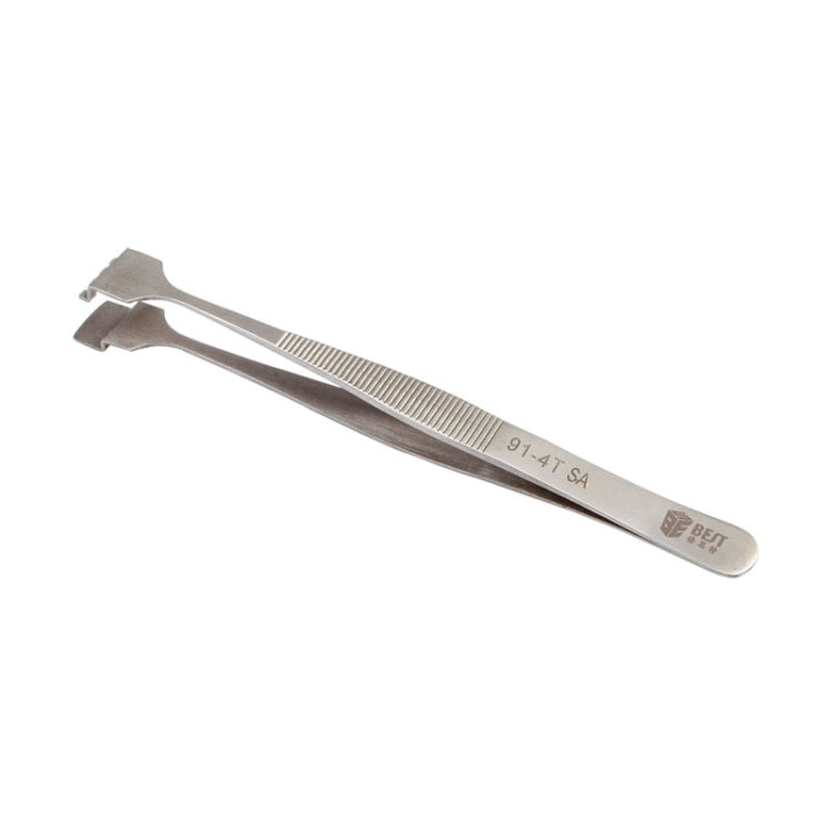 Pince à épiler professionnelle en acier inoxydable BEST BST-91-4T SA pour plaquettes de silicium
