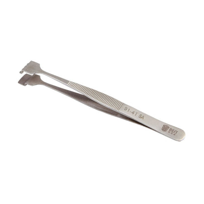 Pince à épiler professionnelle en acier inoxydable BEST BST-91-4T SA pour plaquettes de silicium