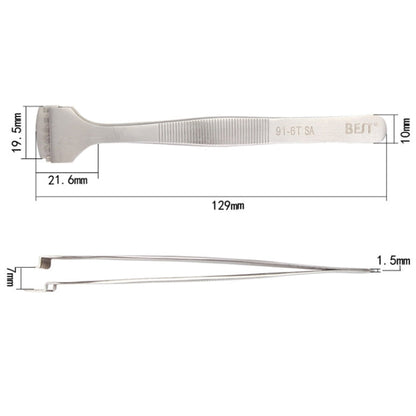 BEST BST-91-6T SA Professional Stainless Steel Wafer Tweezers for Silicon Wafer