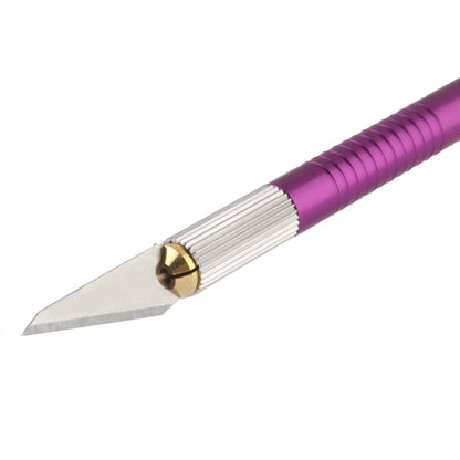 WLXY-9310, WLXY Tool Precision Knife with Replaceable Blade for Mat Carving / Scoring / Trimming, OAL: 145mm, Size: 121mm x 6mm Diameter(Purple)