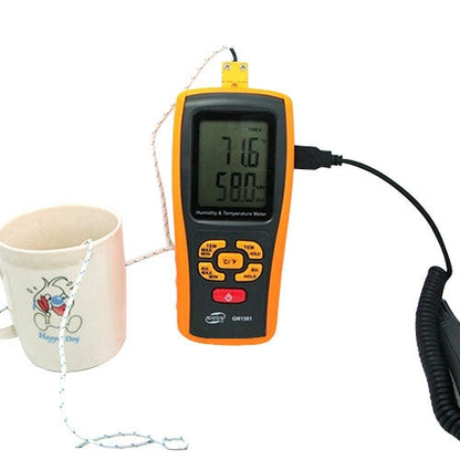 BENETECH GM1361 Hygromètre/Thermomètre numérique avec écran 2,5 pouces (jaune)