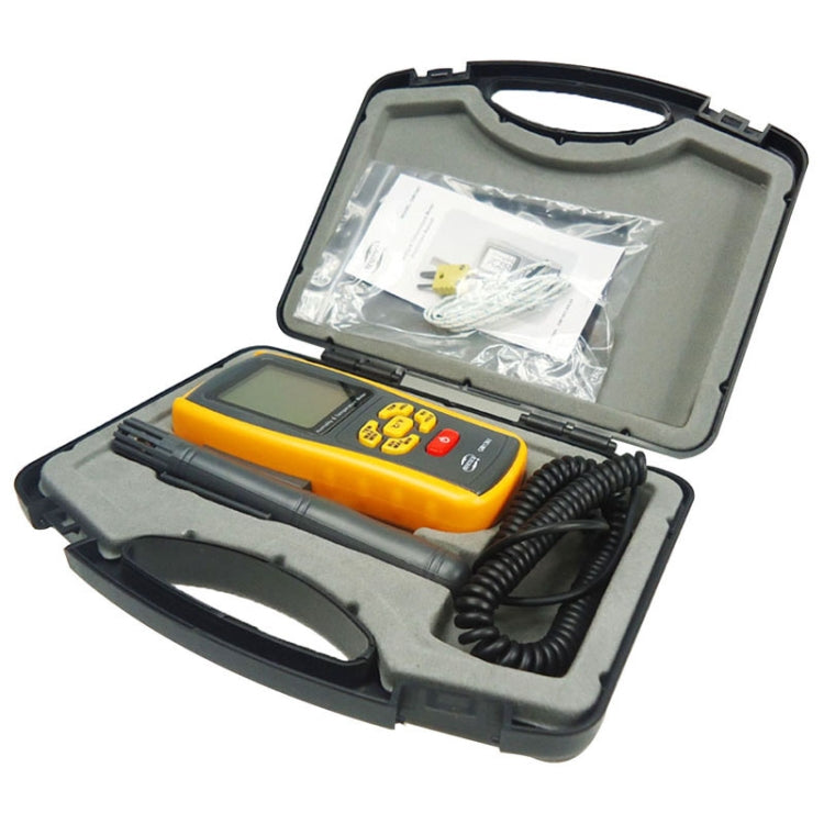 BENETECH GM1361 Hygromètre/Thermomètre numérique avec écran 2,5 pouces (jaune)