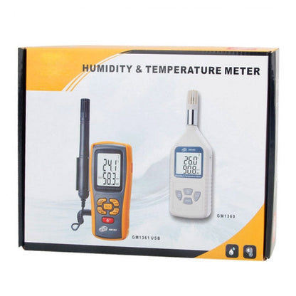 BENETECH GM1361 Hygromètre/Thermomètre numérique avec écran 2,5 pouces (jaune)