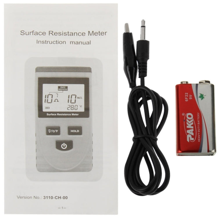 BENETECH GM3110 Testeur de Résistance de Surface