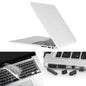 ENKAY pour Macbook Air 11,6 pouces (version US) / A1370 / A1465 Coque de protection rigide mate 3 en 1 avec protection de clavier et bouchon anti-poussière (Blanc)