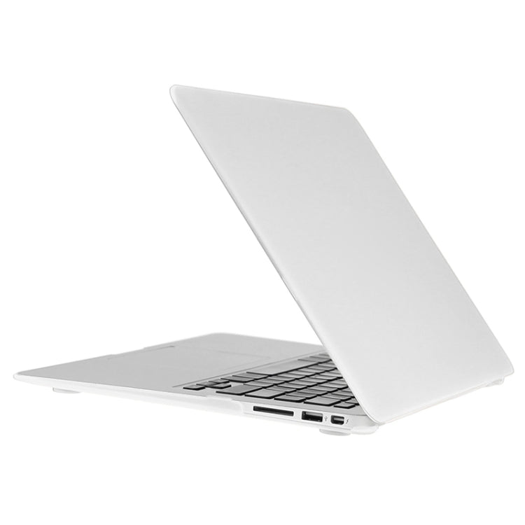 ENKAY pour Macbook Air 11,6 pouces (version US) / A1370 / A1465 Coque de protection rigide mate 3 en 1 avec protection de clavier et bouchon anti-poussière (Blanc)