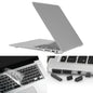 ENKAY pour Macbook Air 13,3 pouces (version US) / A1369 / A1466 Hat-Prince Coque de protection rigide mate 3 en 1 avec protection de clavier et cache anti-poussière de port (argent)