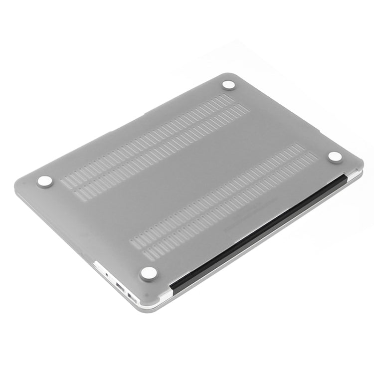 ENKAY pour Macbook Air 13,3 pouces (version US) / A1369 / A1466 Hat-Prince Coque de protection rigide mate 3 en 1 avec protection de clavier et cache anti-poussière de port (argent)