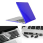 ENKAY pour Macbook Air 13,3 pouces (version américaine) / A1369 / A1466 Hat-Prince 3 en 1 coque de protection rigide en plastique avec protection de clavier et cache anti-poussière (bleu foncé)