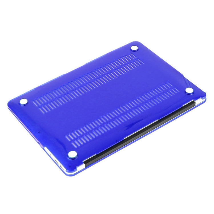 ENKAY pour Macbook Air 13,3 pouces (version américaine) / A1369 / A1466 Hat-Prince 3 en 1 coque de protection rigide en plastique avec protection de clavier et cache anti-poussière (bleu foncé)