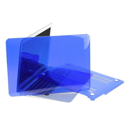 ENKAY pour Macbook Air 13,3 pouces (version américaine) / A1369 / A1466 Hat-Prince 3 en 1 coque de protection rigide en plastique avec protection de clavier et cache anti-poussière (bleu foncé)