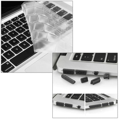 ENKAY pour Macbook Air 13,3 pouces (version américaine) / A1369 / A1466 Hat-Prince 3 en 1 coque de protection rigide en plastique avec protection de clavier et cache anti-poussière (bleu foncé)