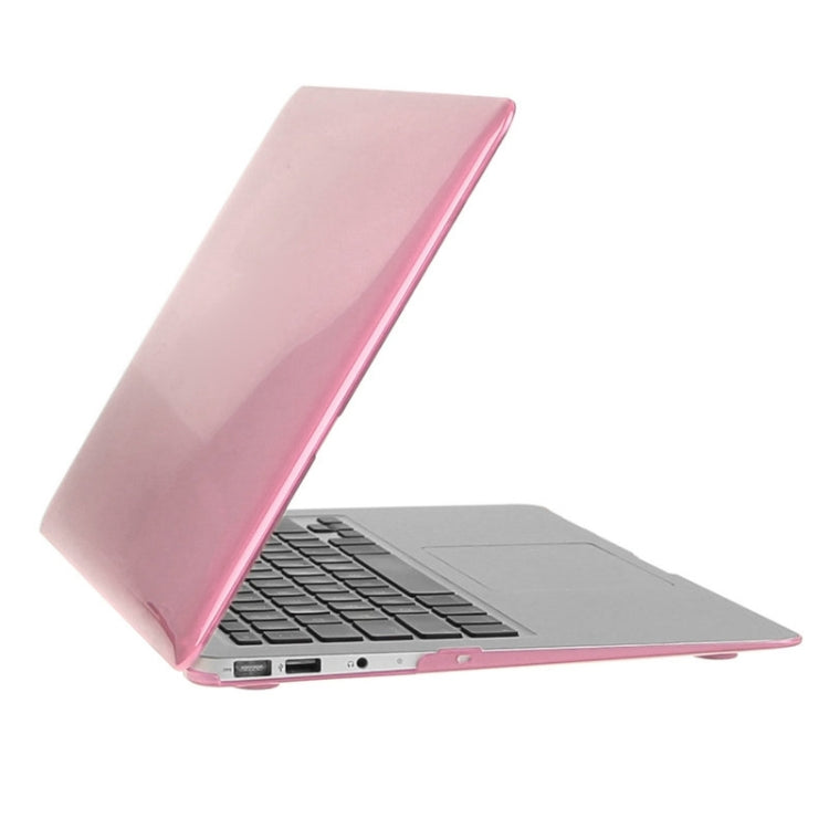 ENKAY pour Macbook Air 13,3 pouces (version américaine) / A1369 / A1466 Hat-Prince 3 en 1 coque de protection rigide en plastique avec protection de clavier et bouchons anti-poussière pour ports (rose)