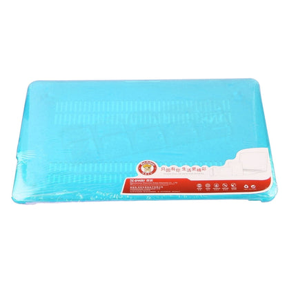 ENKAY for Macbook Air 13.3 inch (US Version) / A1369 / A1466 Hat-Prince 3 in 1 Crystal Hard Shell Plastic Protective Case with Keyboard Guard & Port Dust Plug(Blue)
