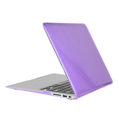 ENKAY for Macbook Air 13.3 inch (US Version) / A1369 / A1466 Hat-Prince 3 in 1 Crystal Hard Shell Plastic Protective Case with Keyboard Guard & Port Dust Plug(Purple)