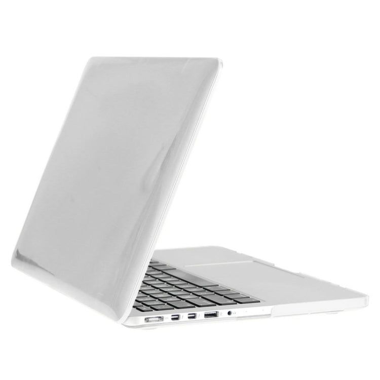 ENKAY for Macbook Pro Retina 13.3 inch (US Version) / A1425 / A1502 Hat-Prince 3 in 1 Crystal Hard Shell Plastic Protective Case with Keyboard Guard & Port Dust Plug(White)