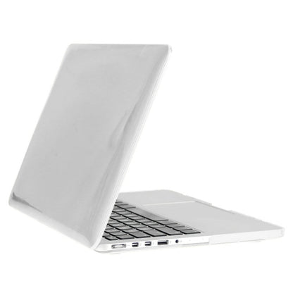 ENKAY for Macbook Pro Retina 13.3 inch (US Version) / A1425 / A1502 Hat-Prince 3 in 1 Crystal Hard Shell Plastic Protective Case with Keyboard Guard & Port Dust Plug(White)